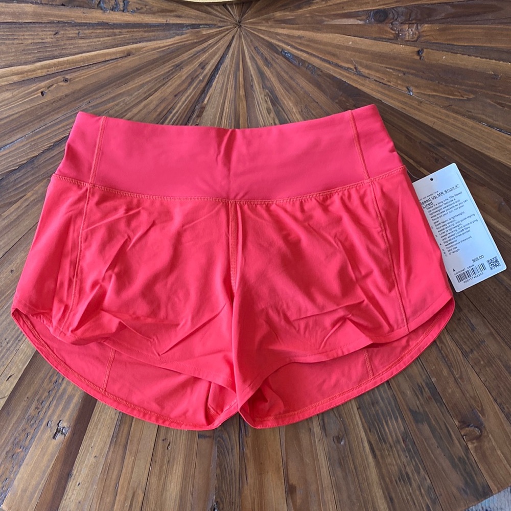 Lululemon Speed Up Mid-Rise Lined Short 4"